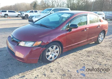 2006 Honda Civic Lx из США, поврежденный, VIN 1HGFA16566L094992